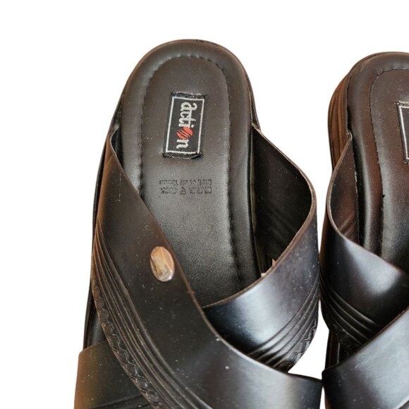 Action Men's Light Weight Comfortable Stylish Synthetic Leather Sandal - Picture 7 of 13